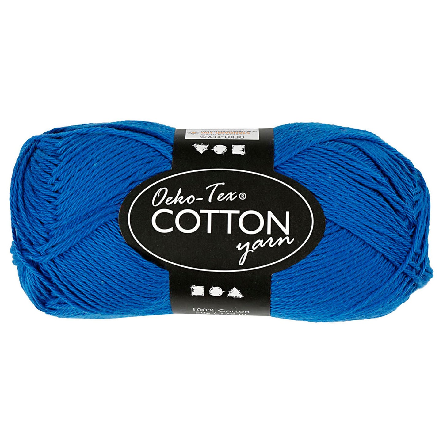 Creativ Company Katoengaren, kobaltblauw, 50gr, 170m