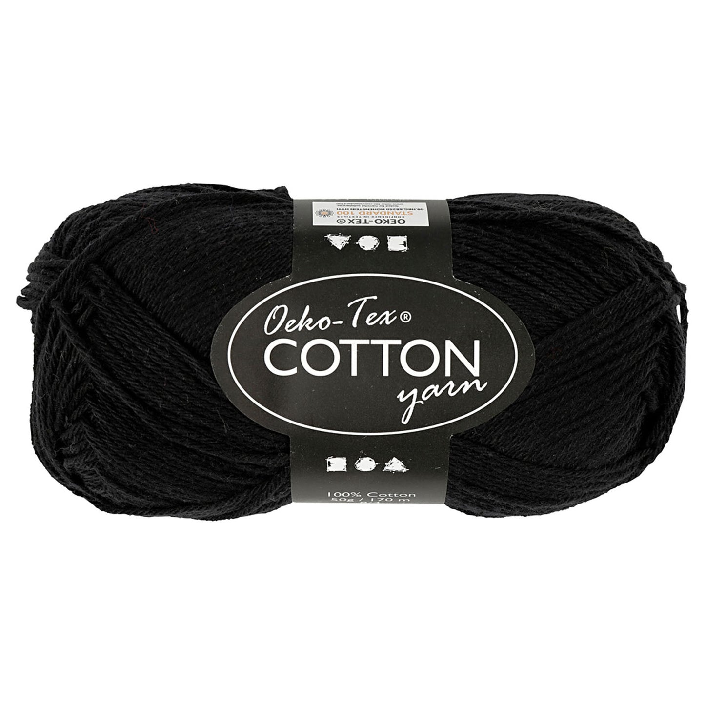 Creativ Company Katoengaren, zwart, 50gr, 170m