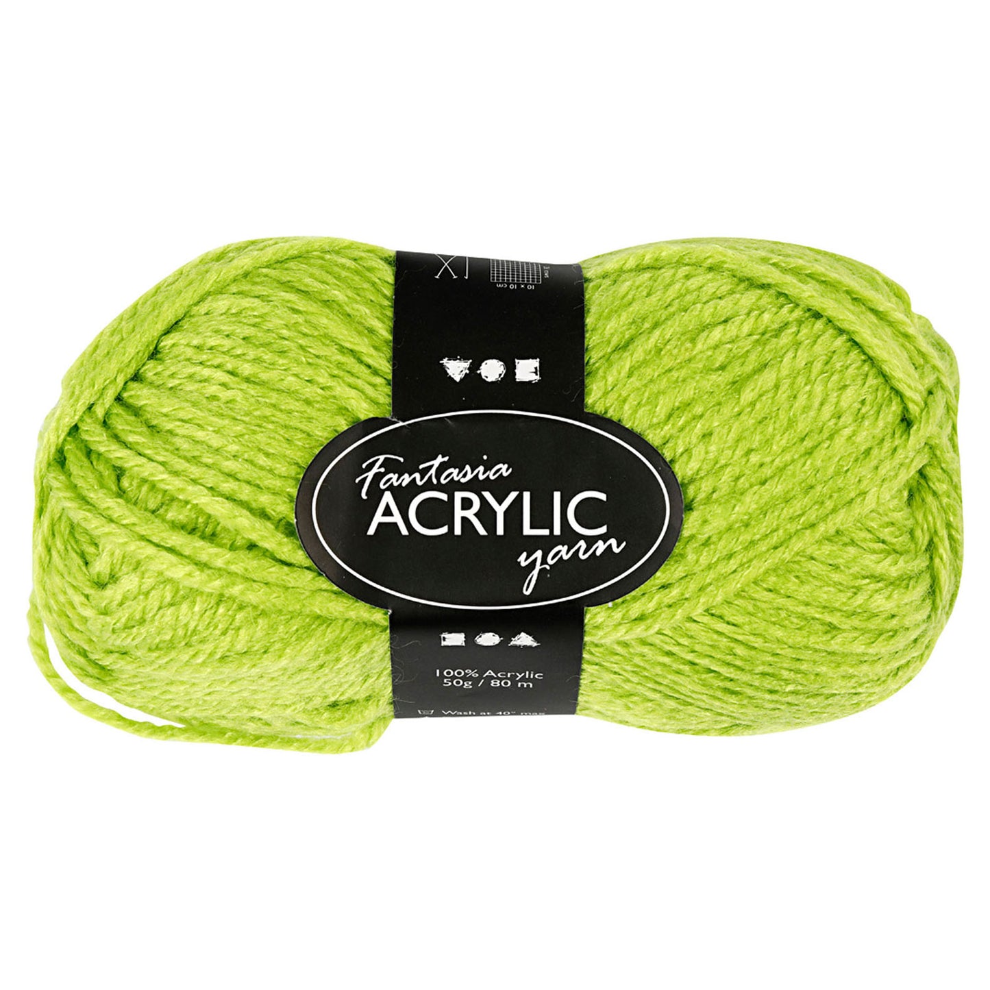 Creativ Company Acrylgaren, lichtgroen, 50gr, 80m
