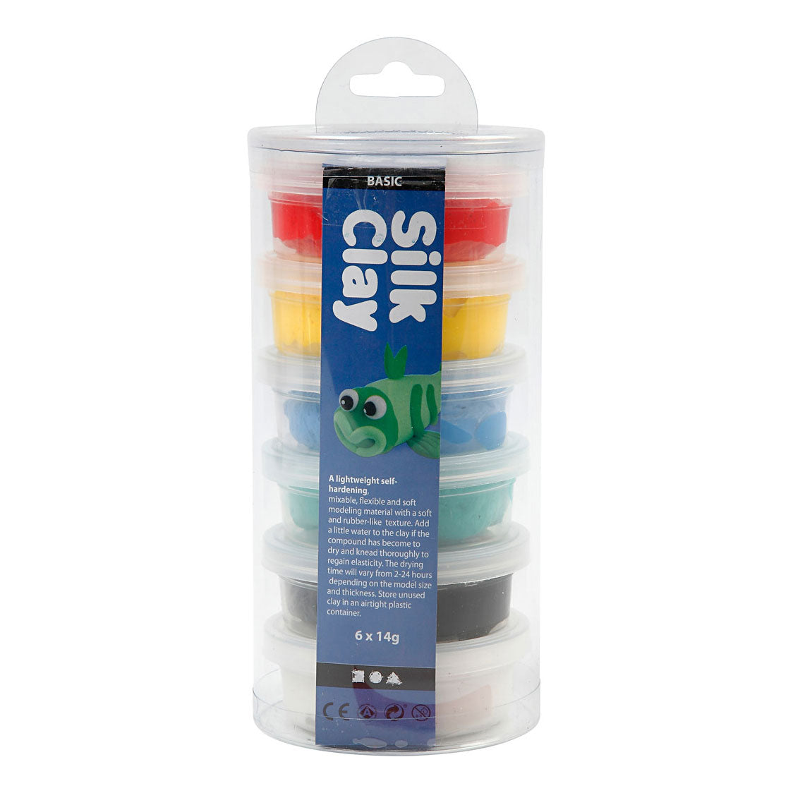 Silk Clay standaard kleuren, 6x14gr.