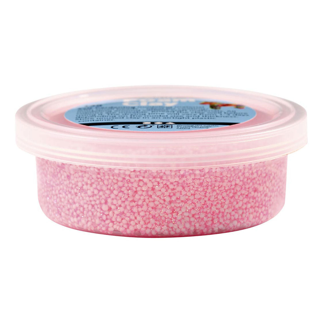 Foam Clay pastel kleuren glitter, 6x14gr.