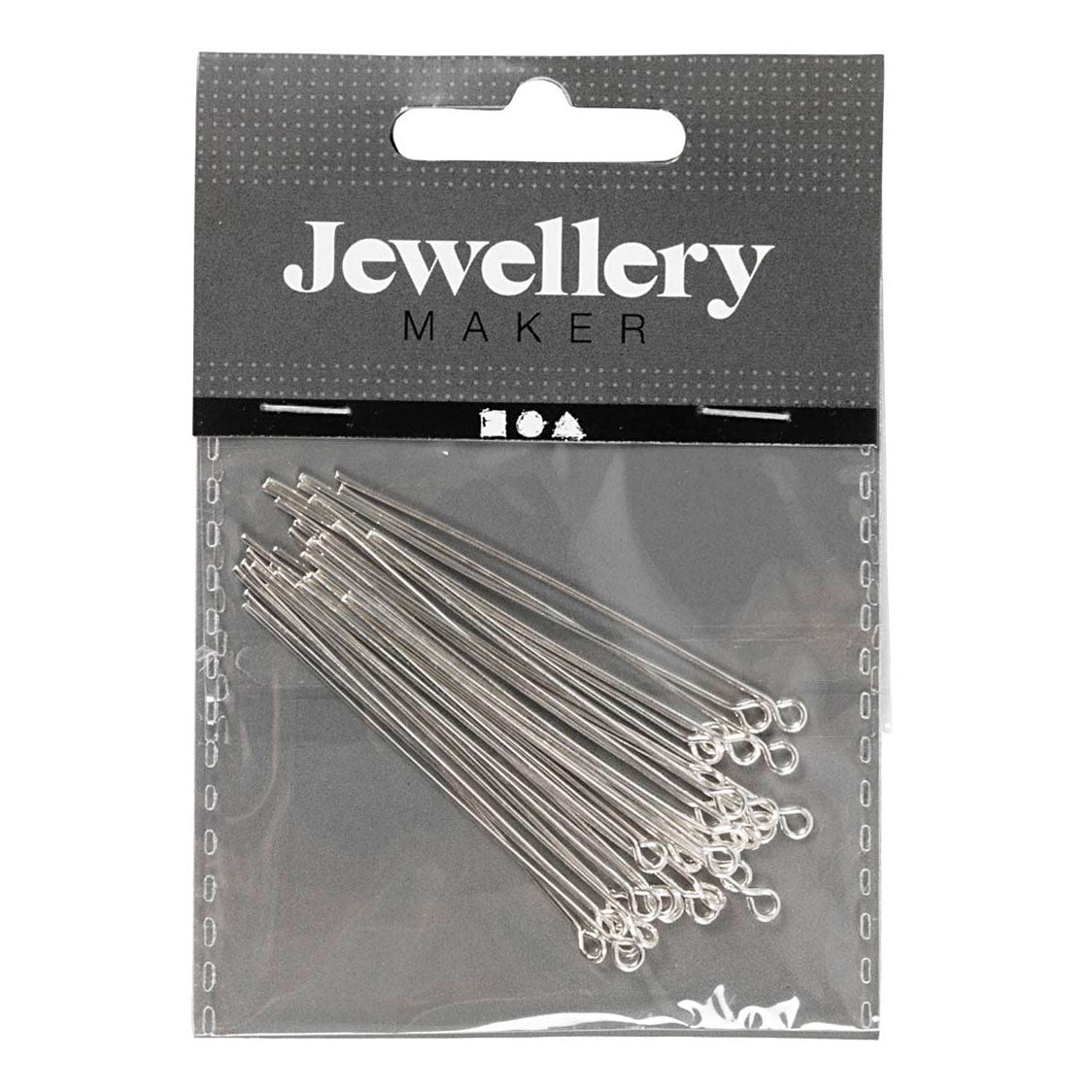 Creativ Company Kettelstiften verzilverd 50 mm, 30st.