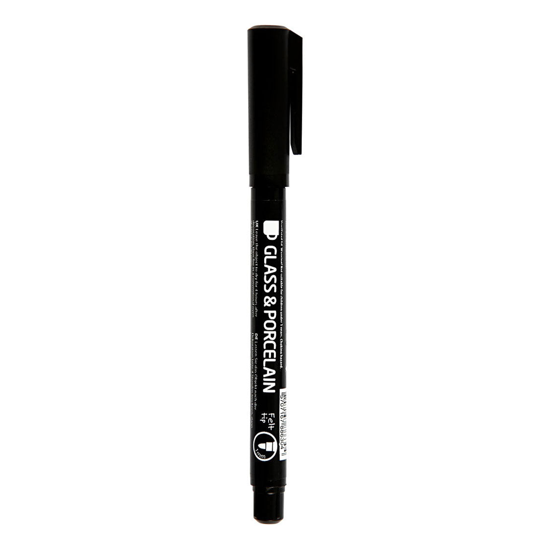 Creativ Company Contourstift voor glas en porselein zwart, lijndikte 1-3 mm