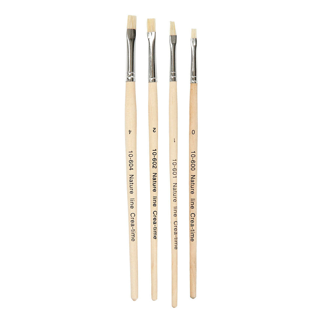 Creativ Company Nature line kwasten 00 1 2 4, 4st.