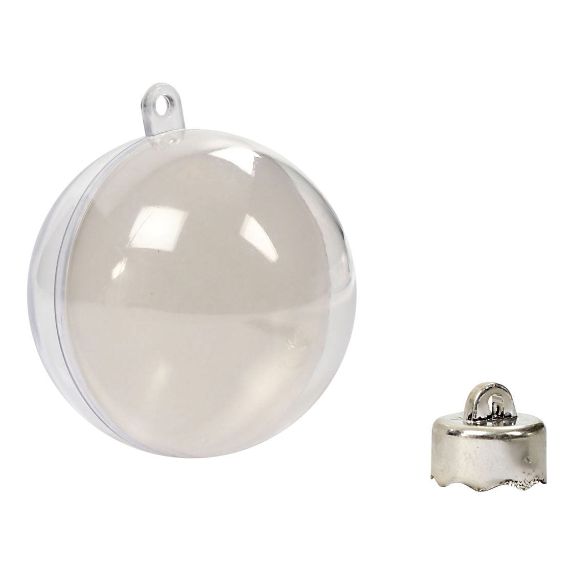 Creativ Company Deco ballen transparant 6cm, 8st.
