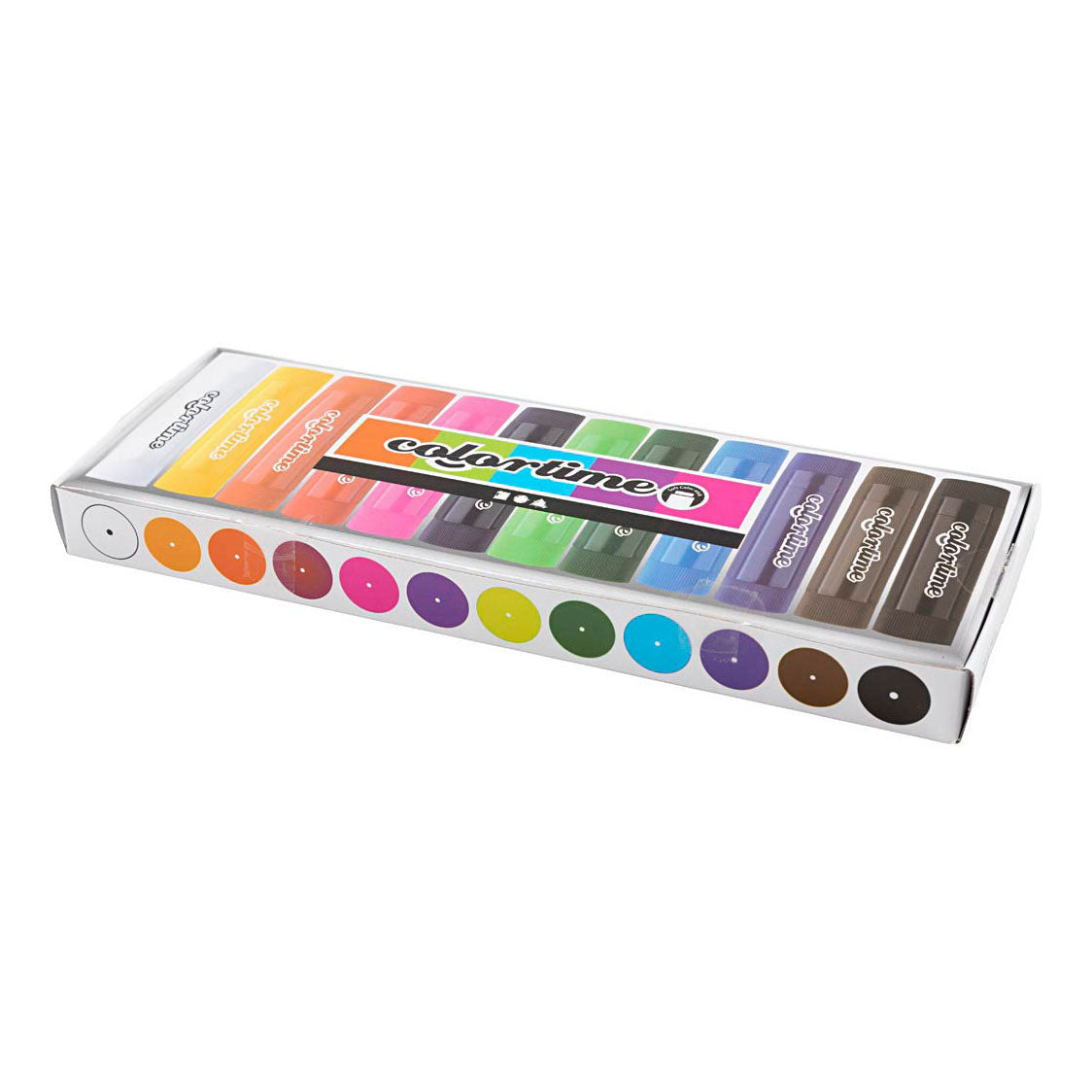 Creativ Company Soft color stick krijt kleur, 12st.