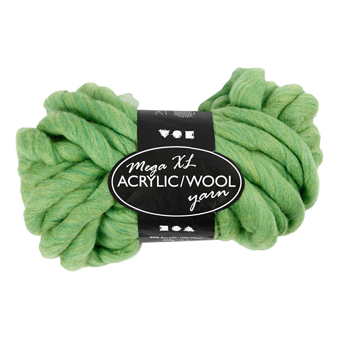 Creativ Company Xl garen van acvryl - lime groen, 15m