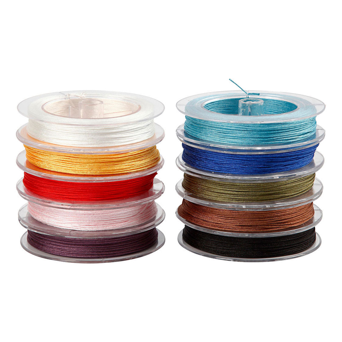 Creativ Company Polyester koord kleur, 10x50ml