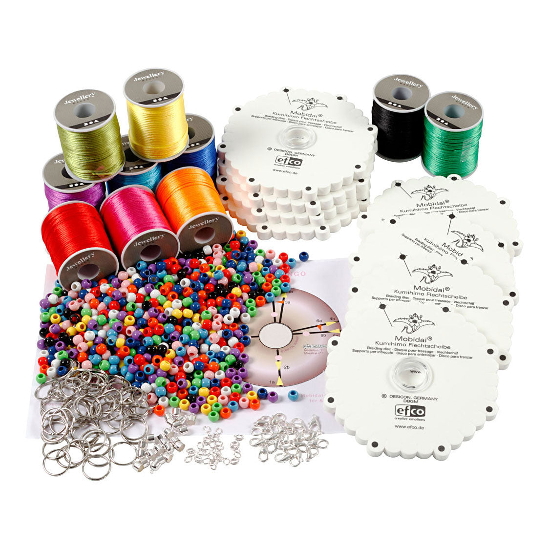 Creativ Company Kumihimo klassenset neon kleuren