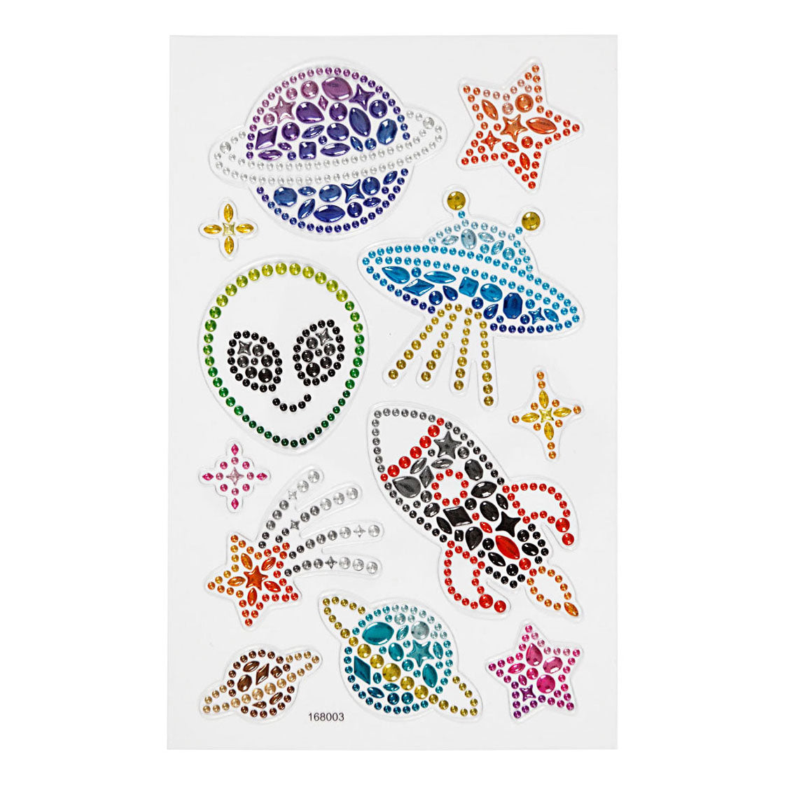 Creativ Company Diamant stickers ruimte, 1 vel