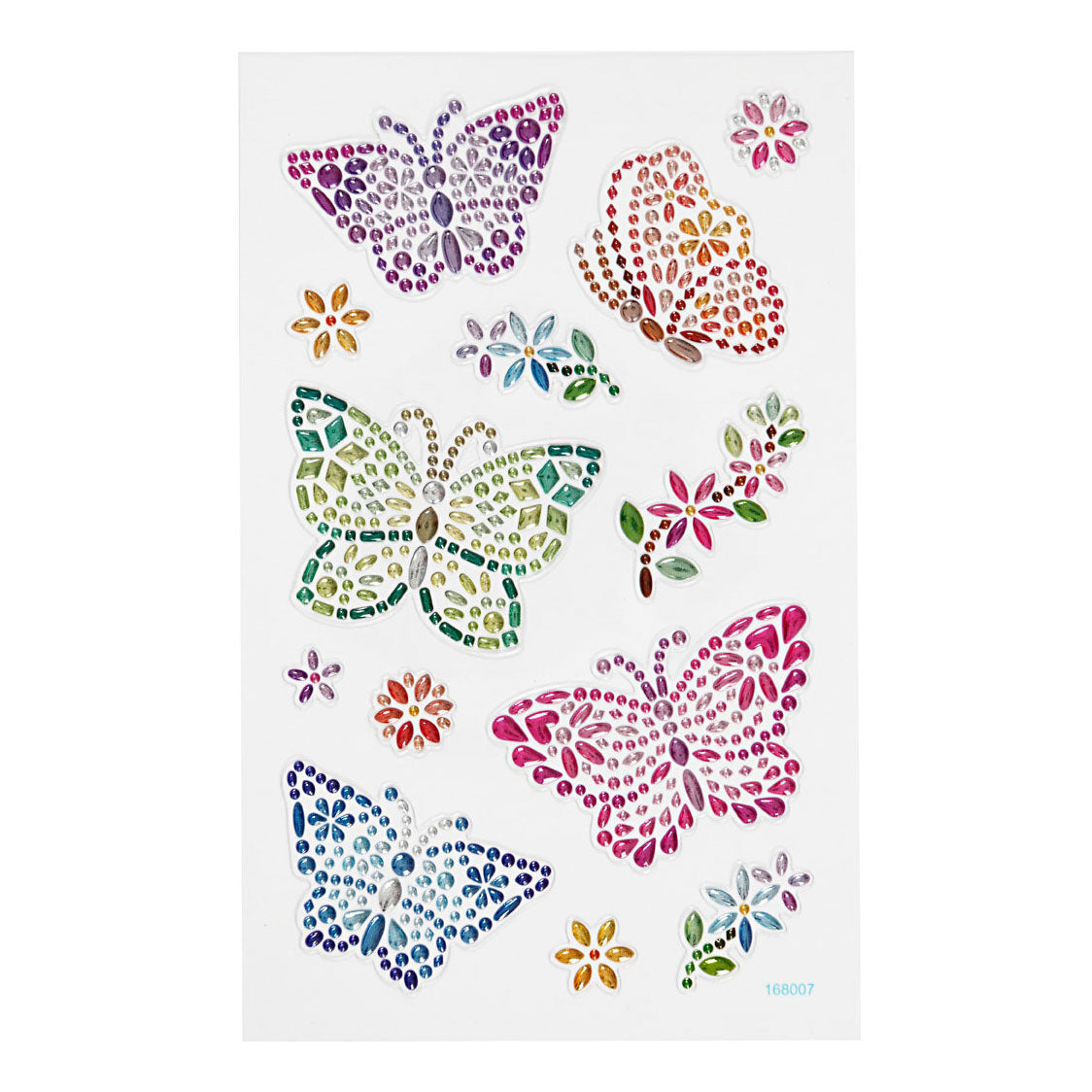 Creativ Company Diamant stickers vlinder, 1 vel