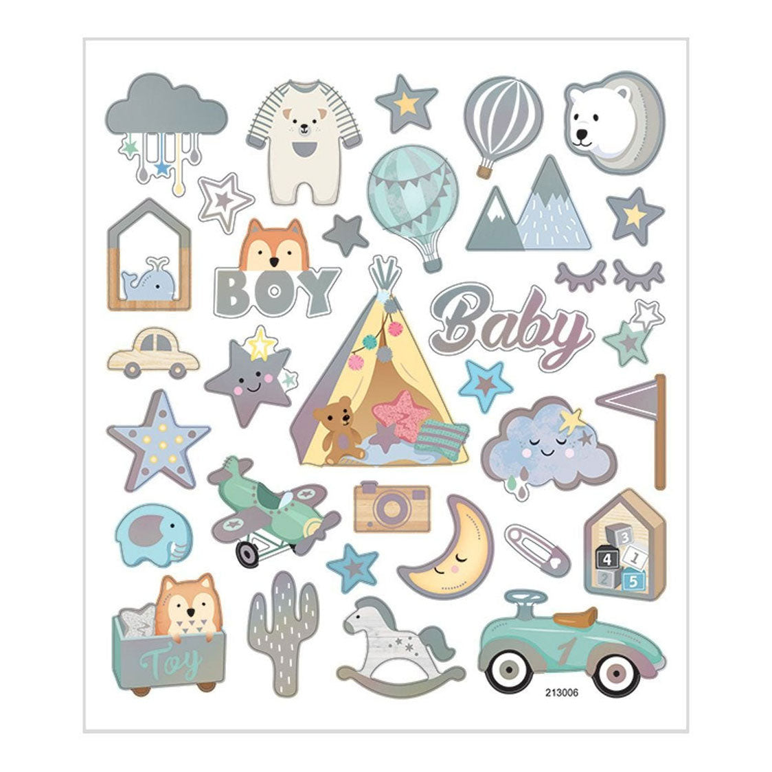 Creativ Company Stickers baby boy, 1 vel