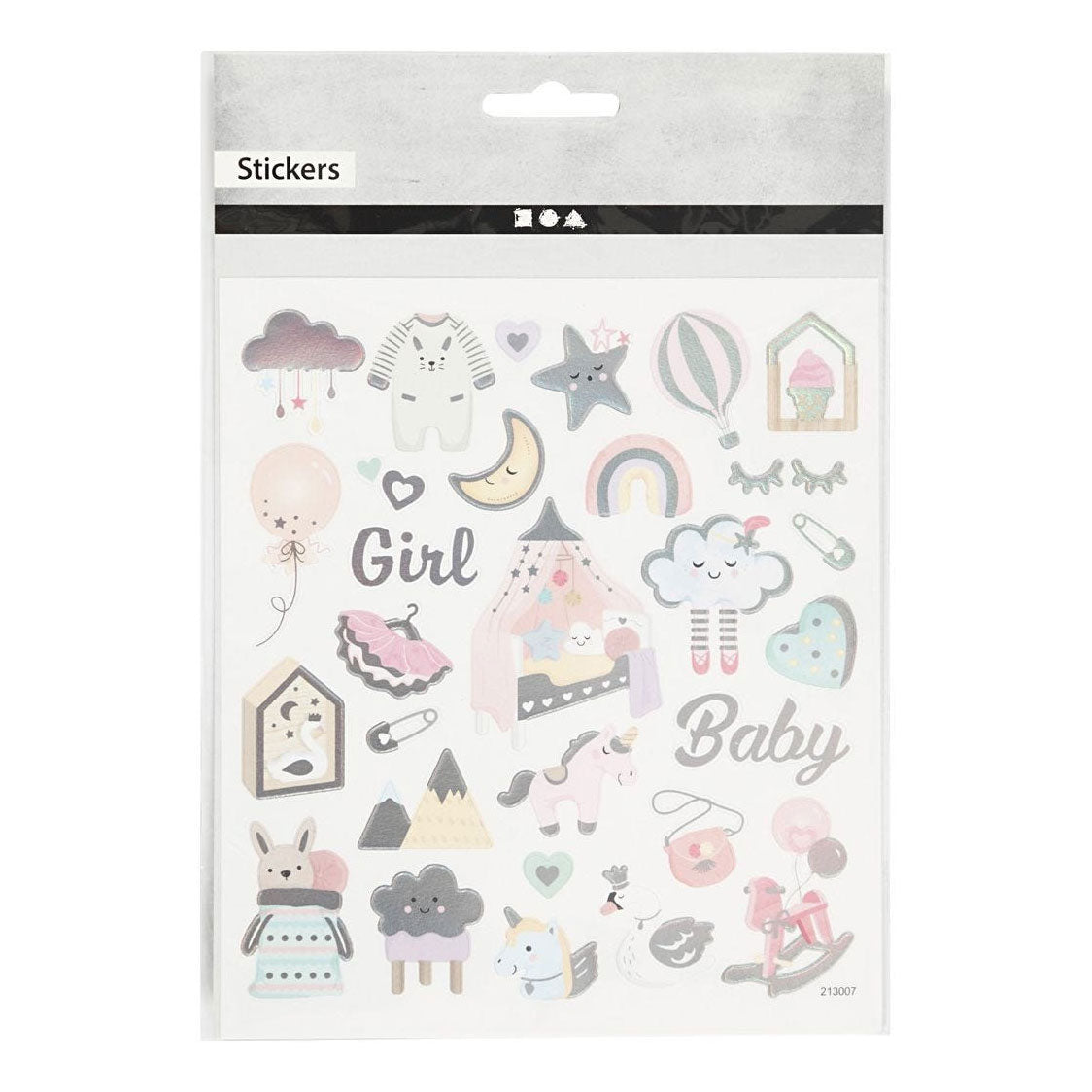 Creativ Company Stickers baby girl, 1 vel