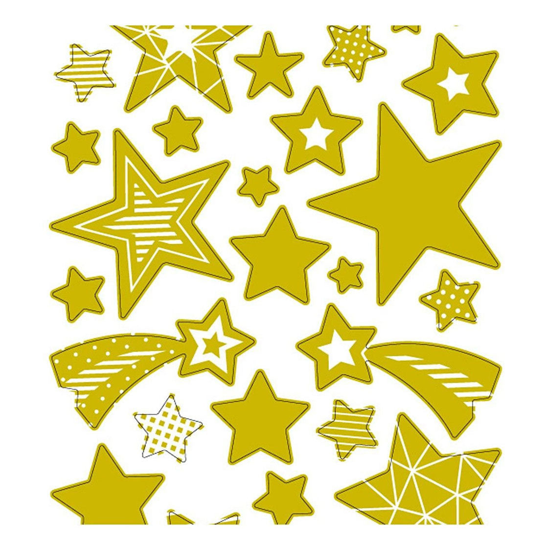 Creativ Company Stickers goud sterren, 1 vel