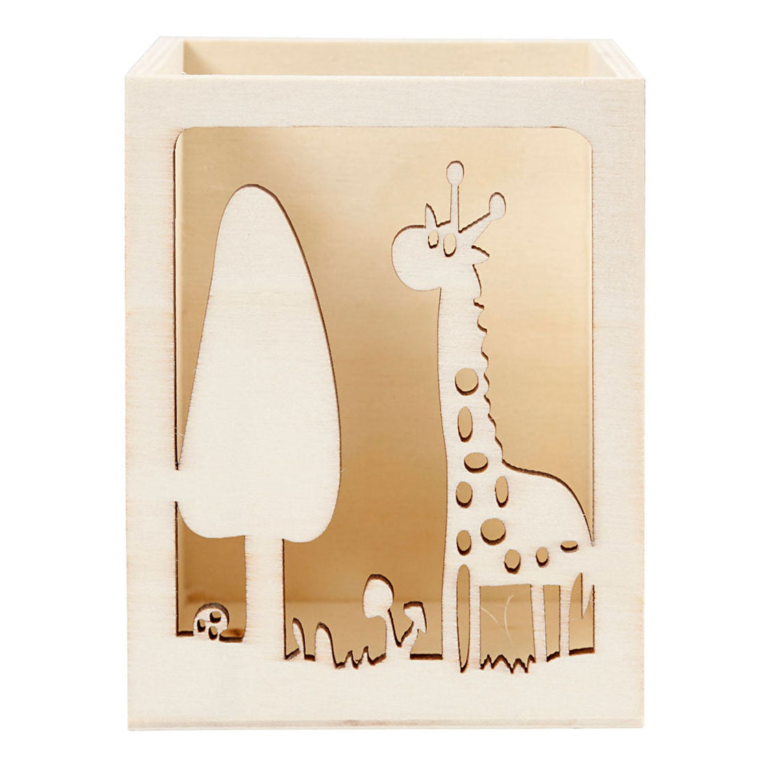Creativ Company Houten pennenbakje giraffe