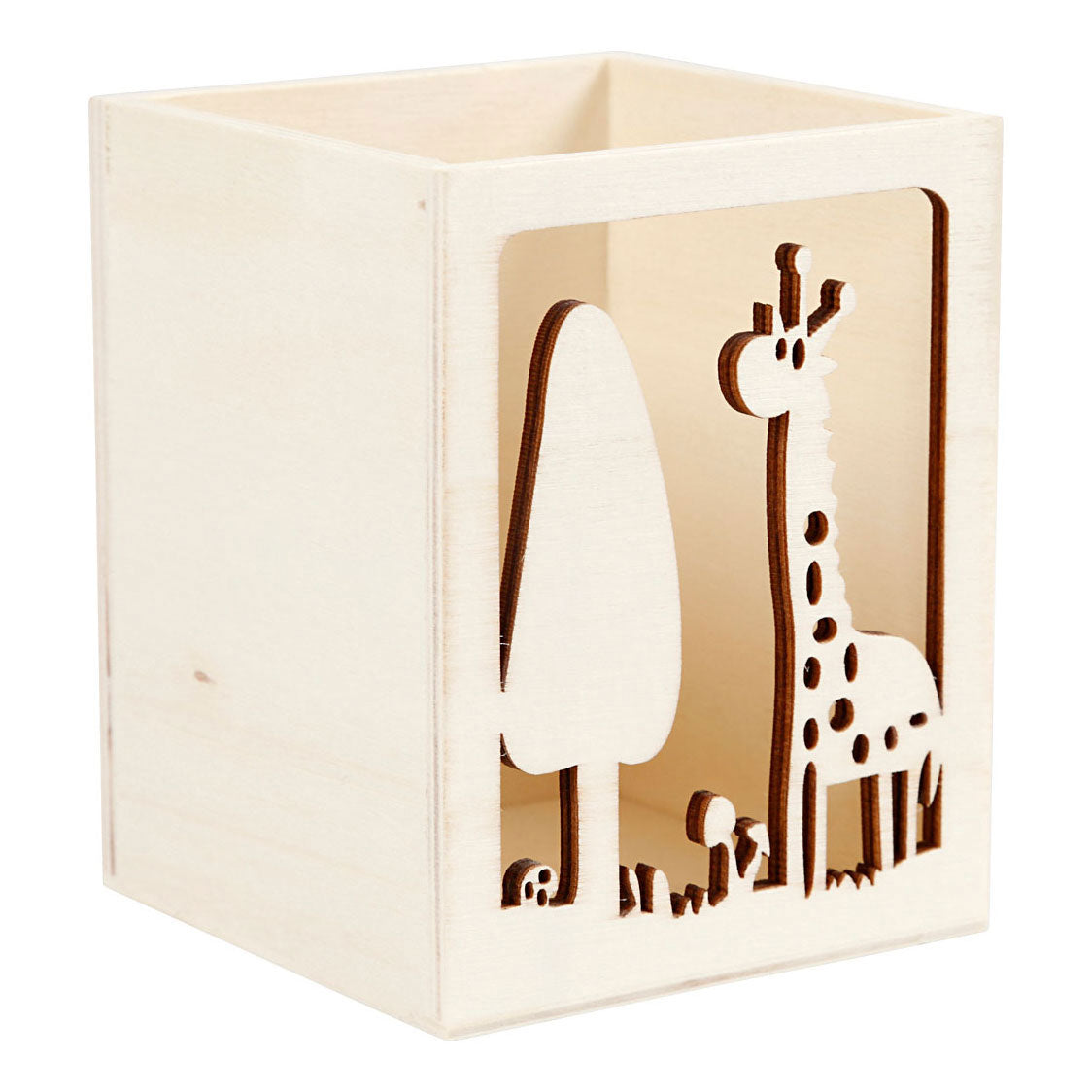 Creativ Company Houten pennenbakje giraffe