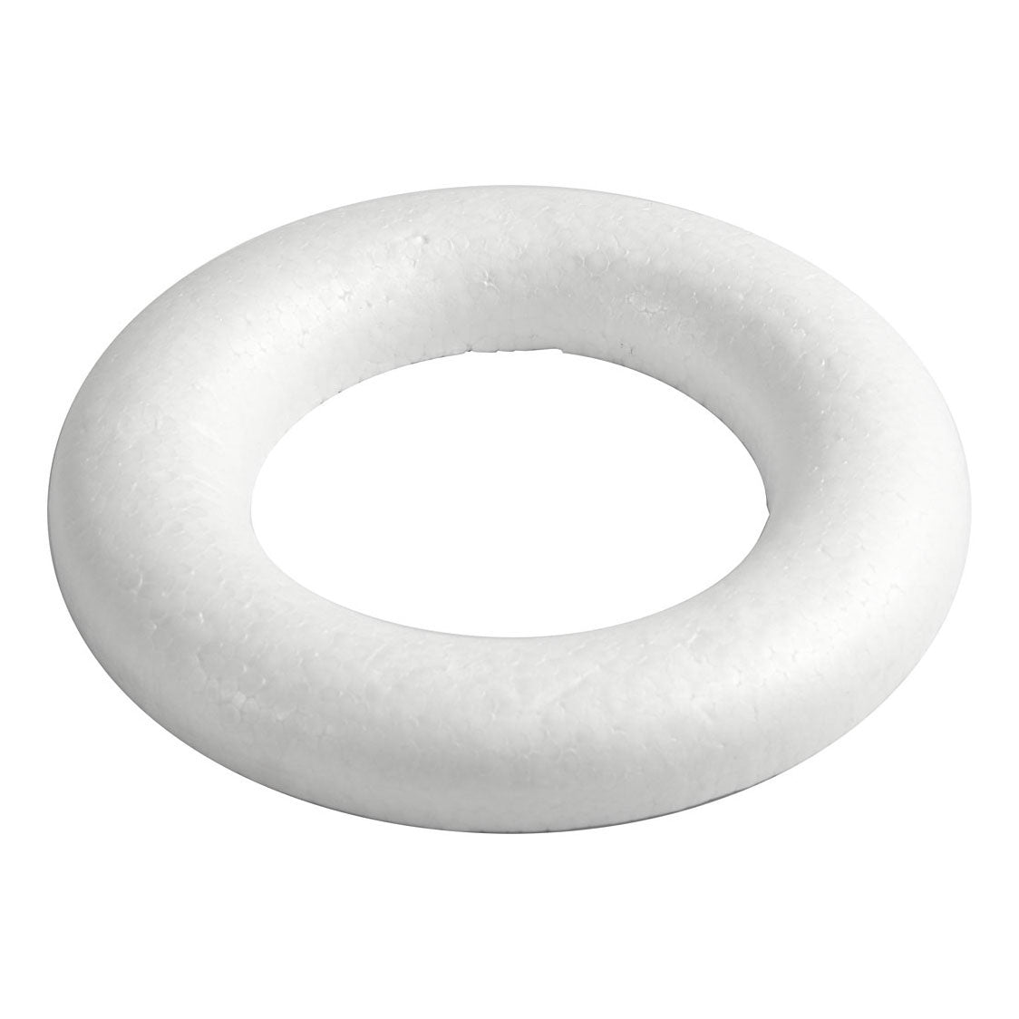Creativ Company Ringen met platte achterkant wit, 20cm