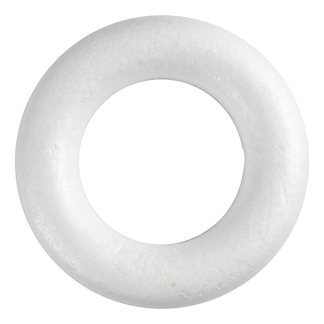 Creativ Company Ringen met platte achterkant wit, 20cm