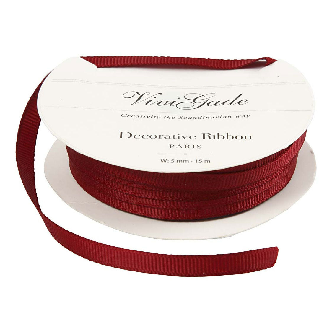 Creativ Company Decoratie lint rood, 15m