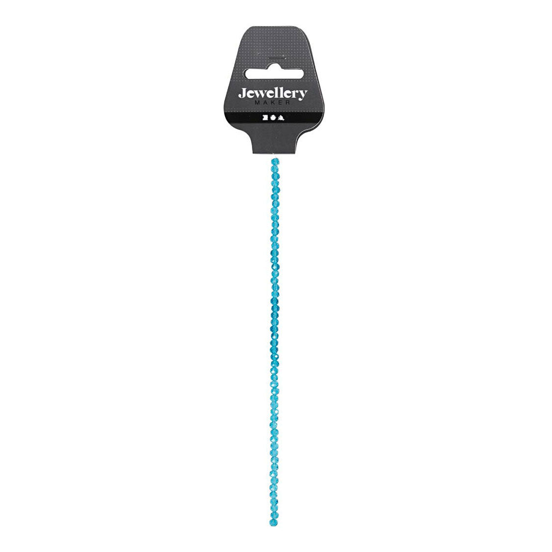 Creativ Company Facet kralen turquoise, 45st.