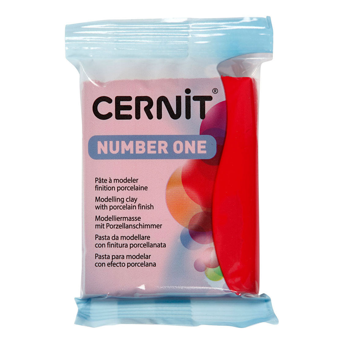 Creativ Company Cernit boetseerklei kerstrood, 56 gram
