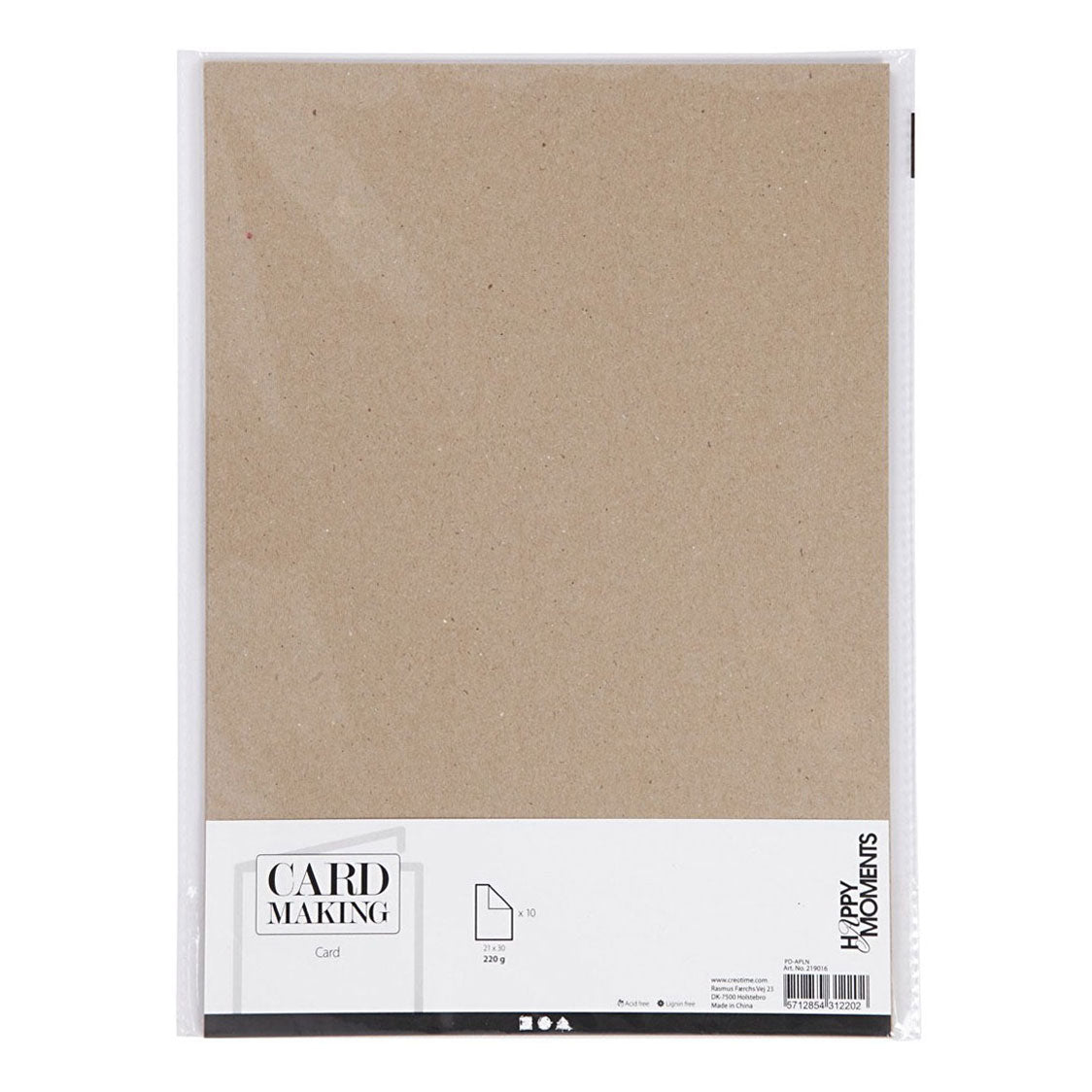 Creativ Company Karton naturel a4 220g, 10st.