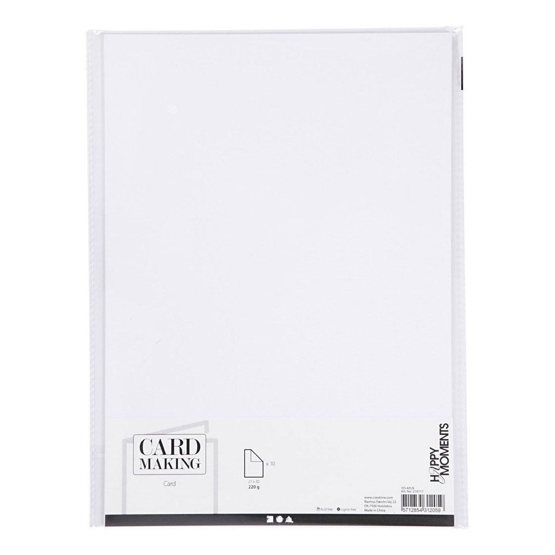 Creativ Company Karton off-white a4 220g, 10st.