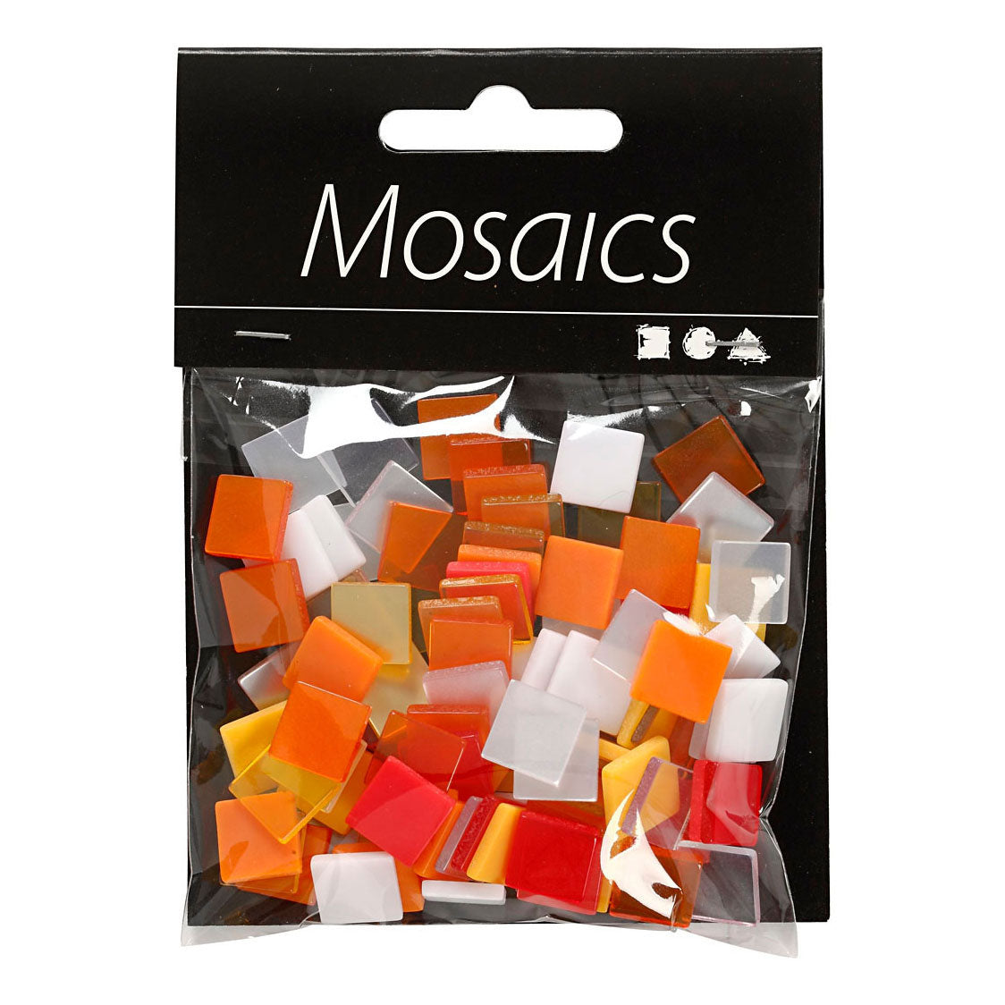 Creativ Company Mini mozaiek rood oranje 1x1mm, 25 gram