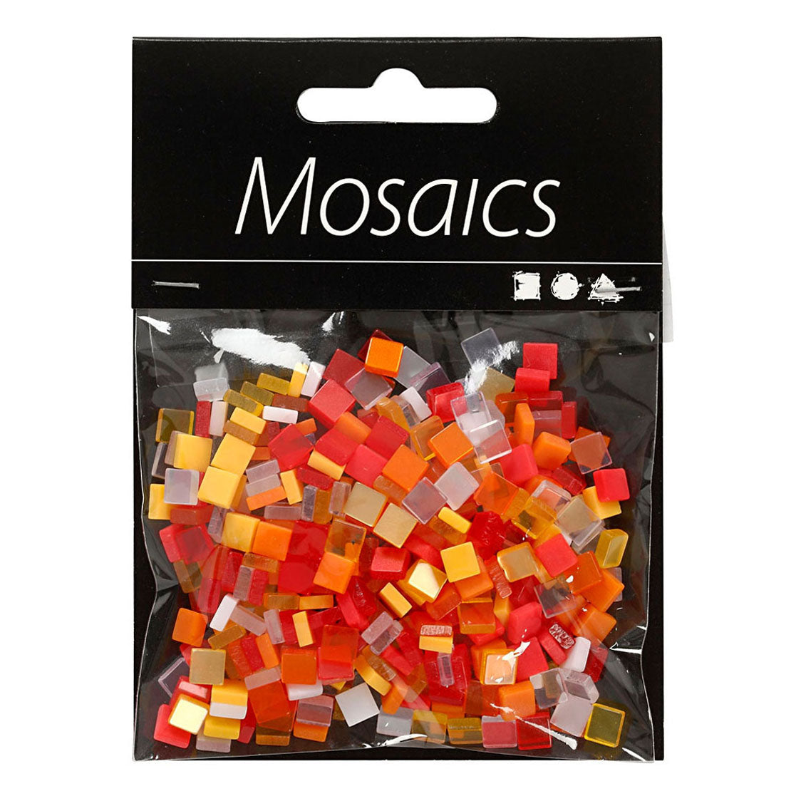 Creativ Company Mini mozaiek rood oranje 5x5mm, 25 gram