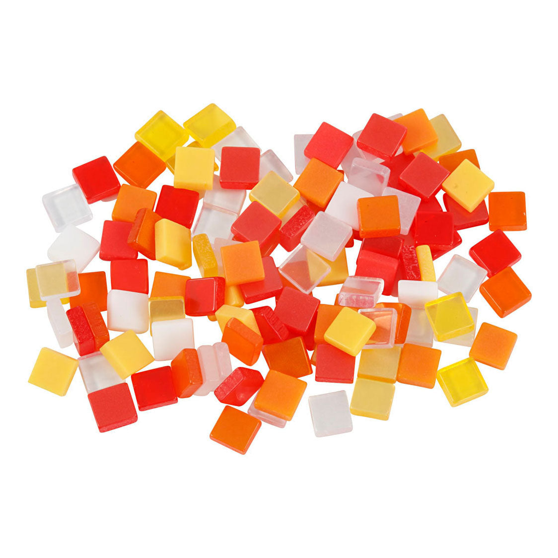 Creativ Company Mini mozaiek rood oranje 5x5mm, 25 gram