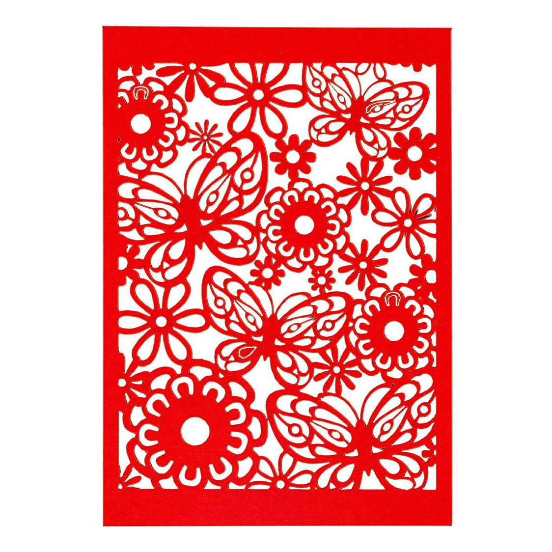 Creativ Company Patroonkarton rood, 10st.