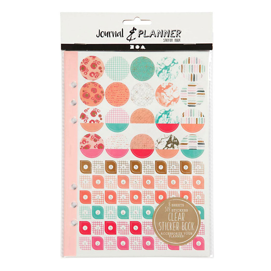 Creativ Company Stickerboek aquarel a5 voor planner, 578st.