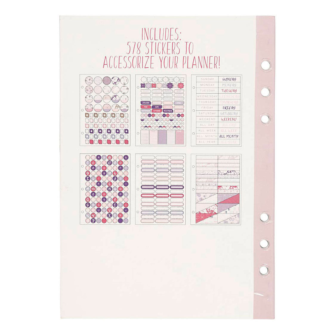 Creativ Company Stickerboek bloemen a5 voor planner, 578st.
