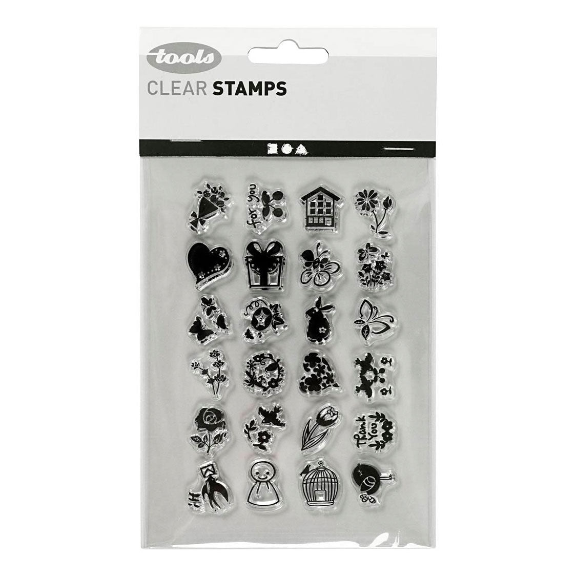 Creativ Company Silicone stempels kleine lieve groetjes, 1 vel