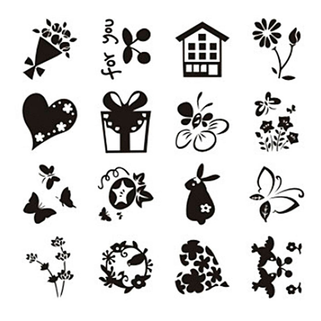 Creativ Company Silicone stempels kleine lieve groetjes, 1 vel