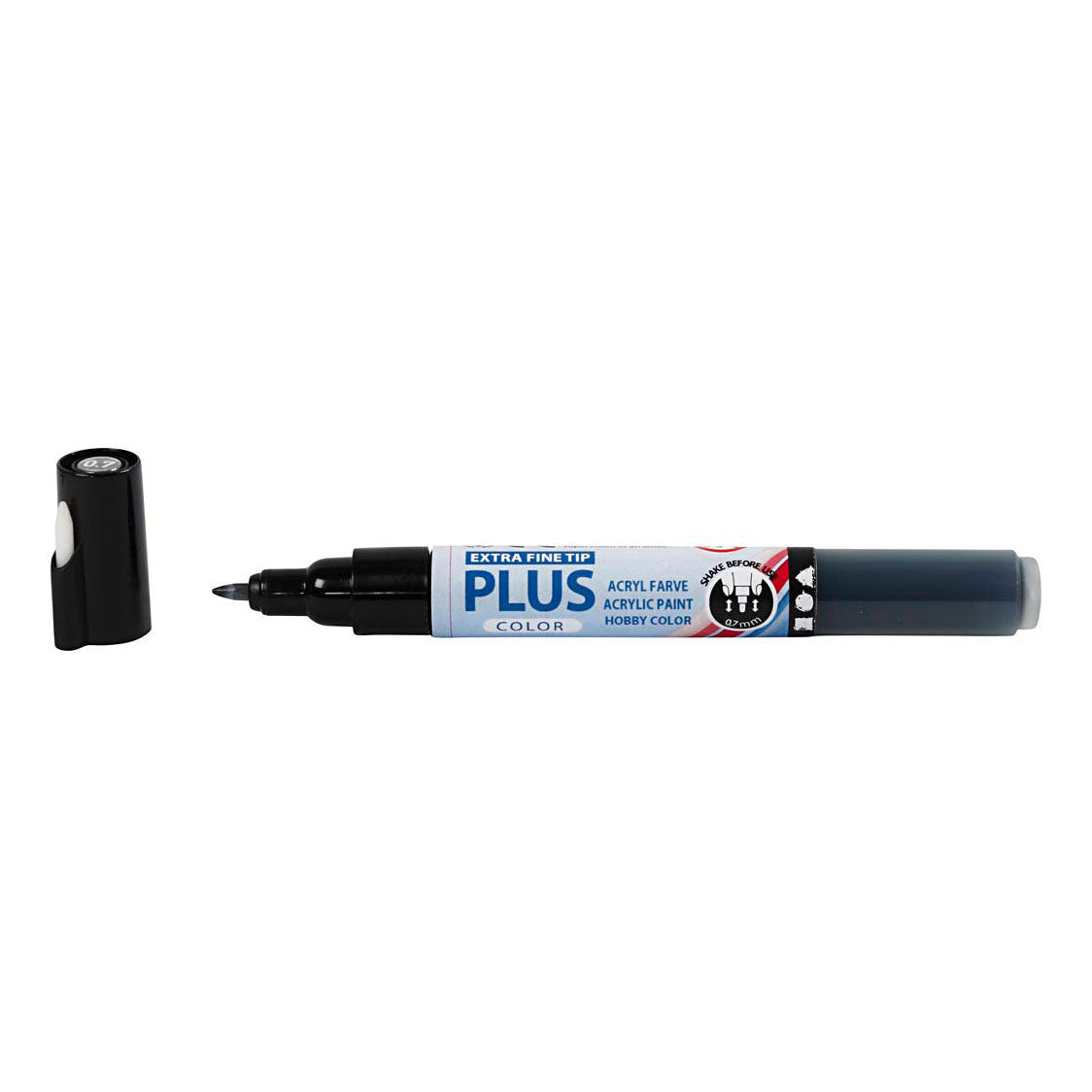 Creativ Company Plus color marker zwart, 5,5ml