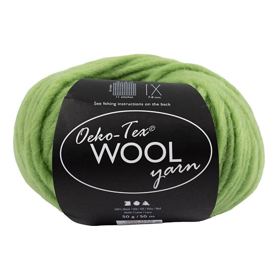 Creativ Company Wolgaren lime, 50m