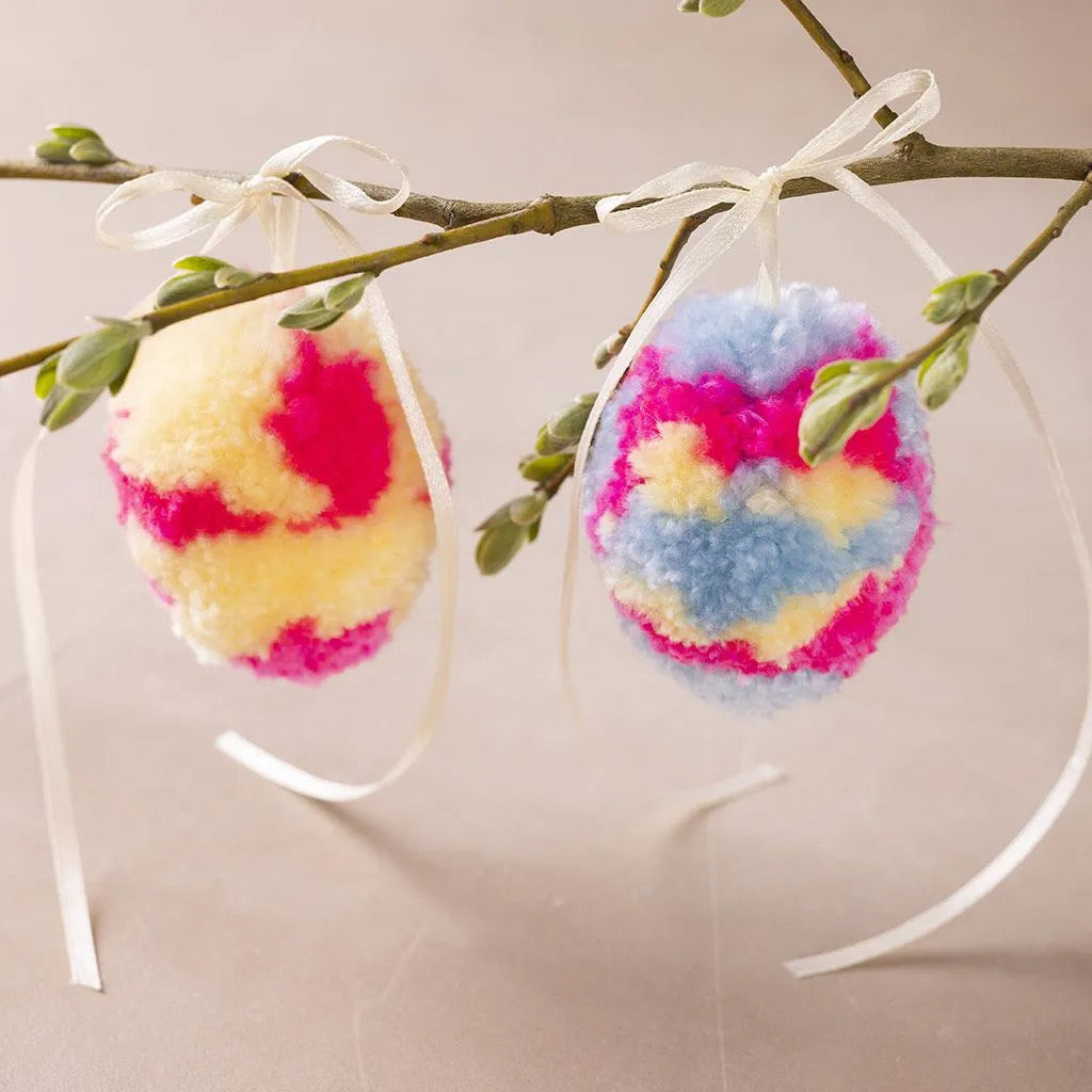 Creativ Company Mini hobbyset pompom ei, 2st. pasen