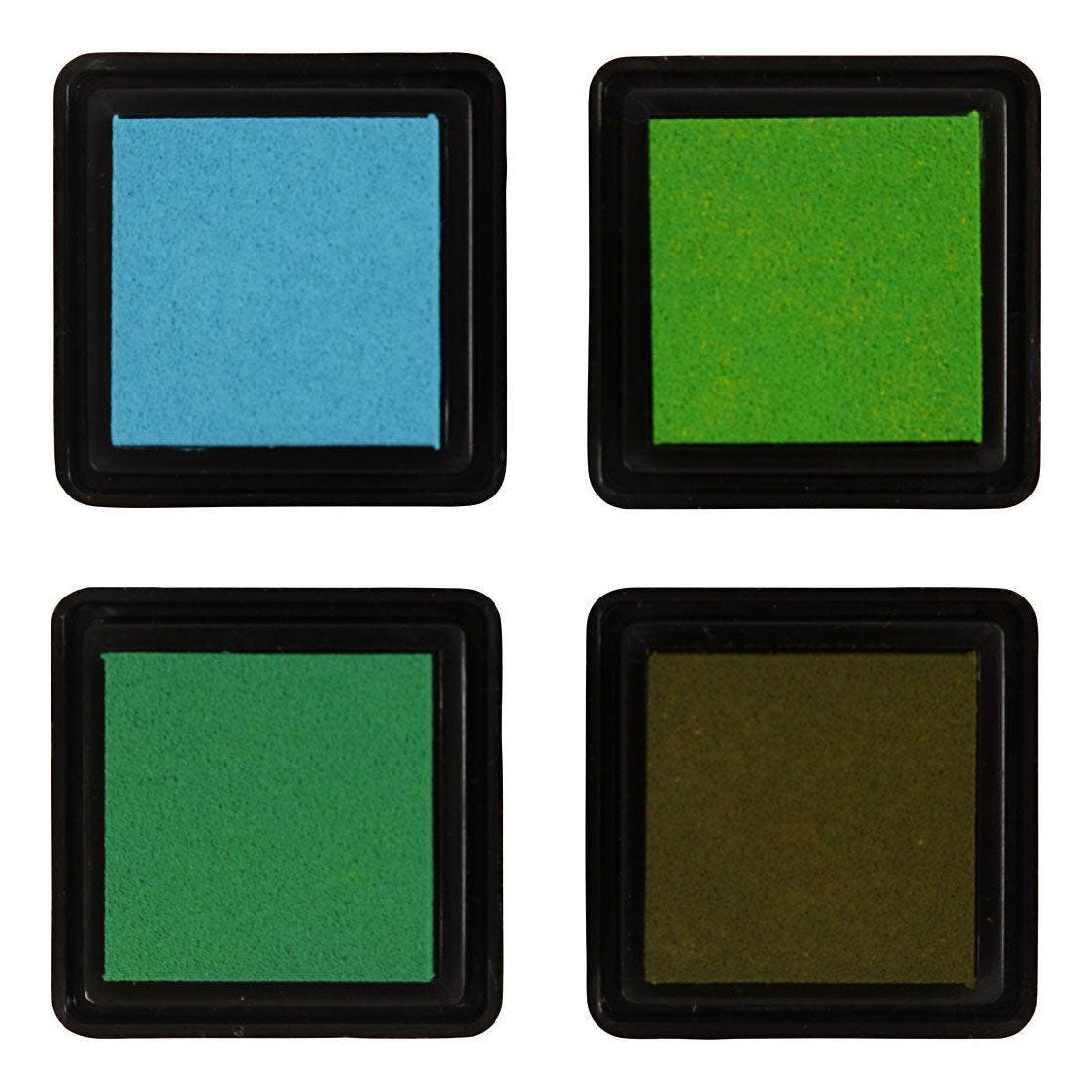 Creativ Company Stempelinkt groen tinten olijf aqua, 4st.