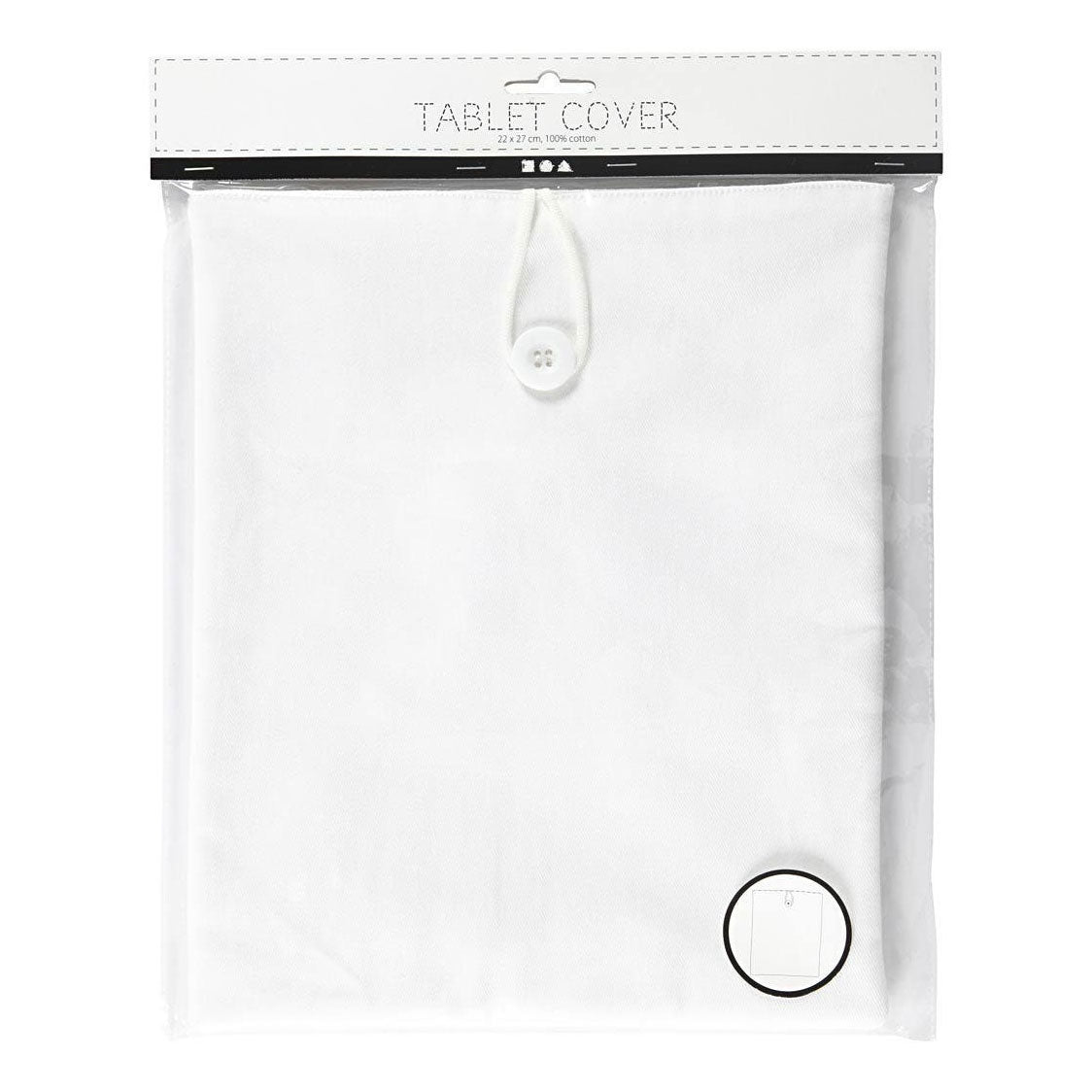 Creativ Company Tablet hoes wit, 22x27cm