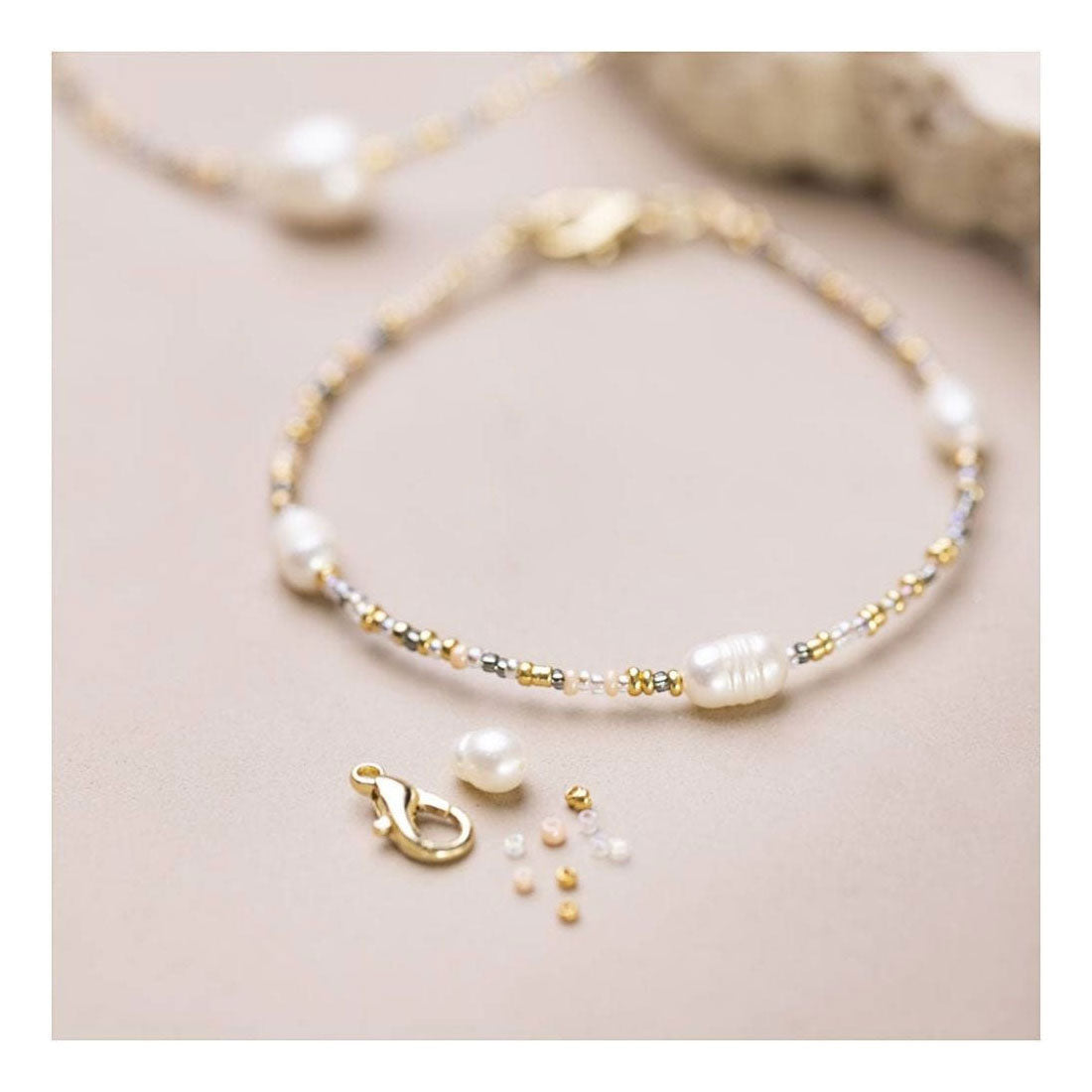 Creativ Company Mini hobbyset sieraden armband en ketting met sluiting