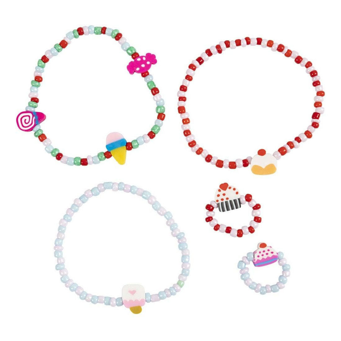 Creativ Company Https: www.cchobby.nl mini-hobbyset-sieraden-elastische-armband-en-ring-1-doos