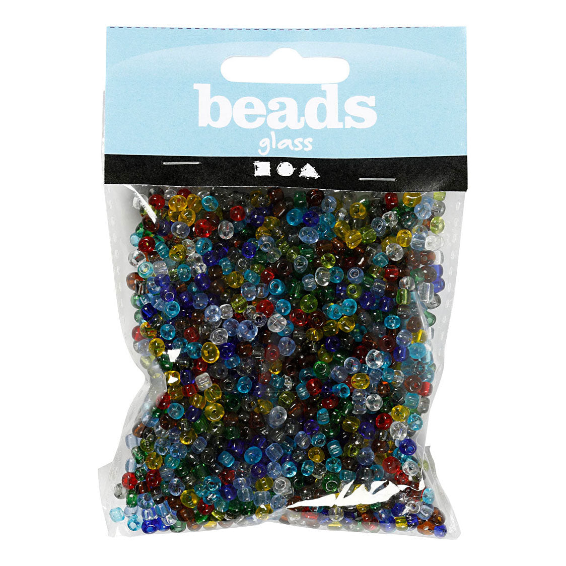 Creativ Company Rocailles transparant glas, 130 gram