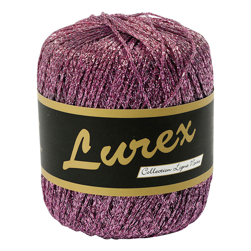 Creativ Company Lurex glitter garen paars, 160m
