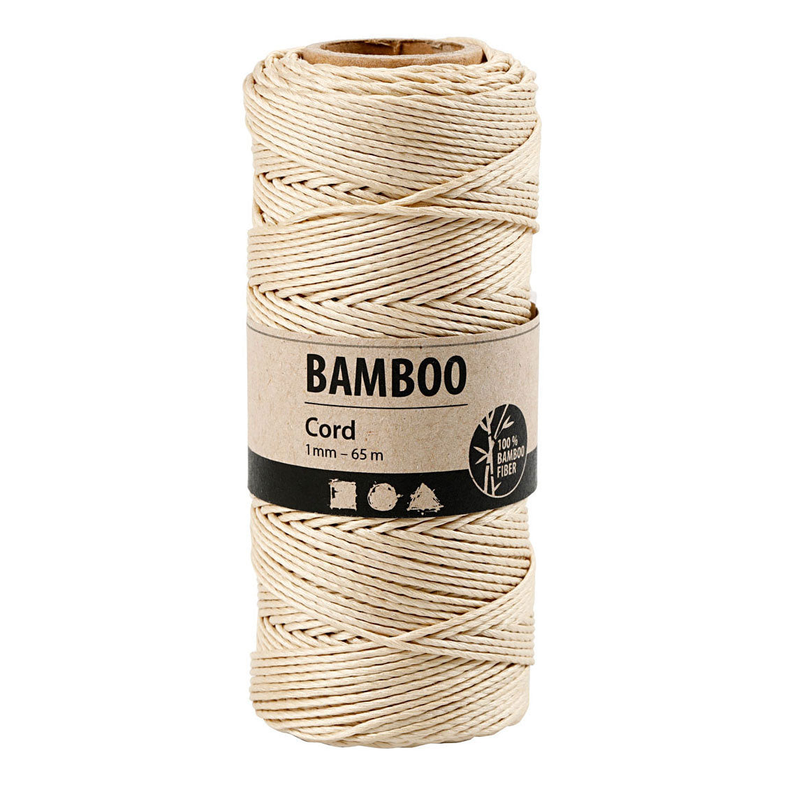 Creativ Company Bamboekoord off-white, 65m