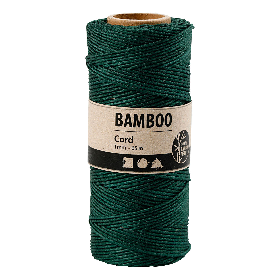 Creativ Company Bamboekoord groen, 65m