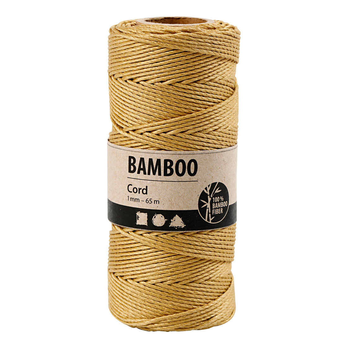 Creativ Company Bamboekoord goud, 65m