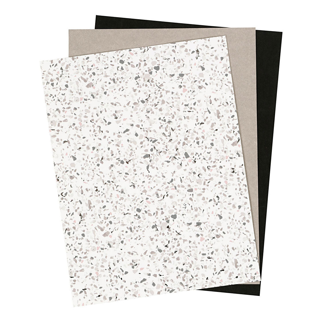 Creativ Company Faux leather papier divers, 3 vellen