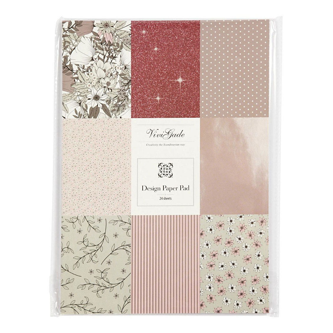 Creativ Company Design papierblok 6 designs, 24 vellen