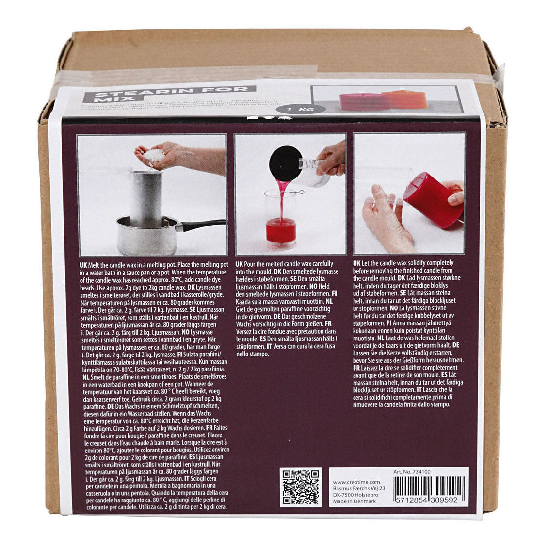 Creativ Company Stearine om te mengen, 1kg